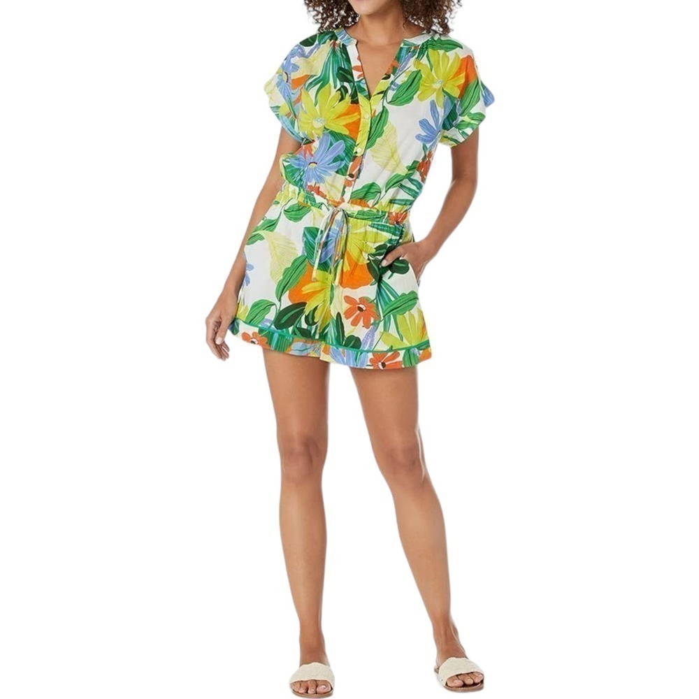 New Women’s Velvet by Graham & Spencer Pam Printed Cotton Cambric Dress Size XS